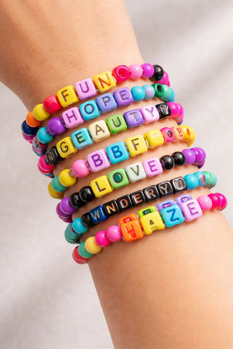 Set De Pulseras Y Mostacillas So Beads