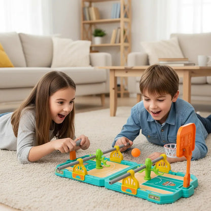 Juego Creativo De Mesa Cancha De Baloncesto Con Minicesta