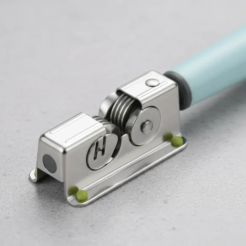 Afilador De Cuchillos Tradicional Acero Inoxidable Verde Menta