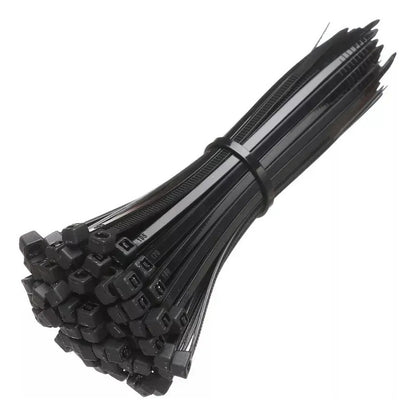 Amarra Plástica, Precintos Nylon 3.6mm X 200mm, 70 Und Negro Negro