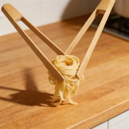 Pinzas De Bambú Para Cocina - Diseño En V De 29 Cm Madera
