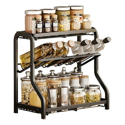 Organizador Especieros 3 Niveles Casa Miel Diseño Basculante Negro
