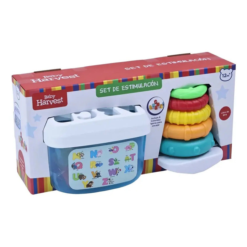 Junior Learning Set Include Stacking Rings & Bucket