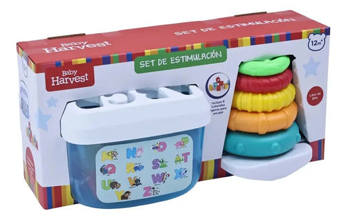 Junior Learning Set Include Stacking Rings & Bucket
