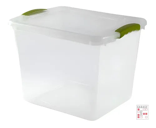 Caja Organizadora 28 Lts Caja Multiusos Transparente Transparente