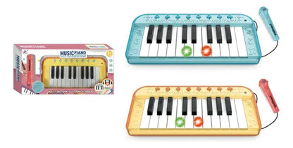 Juguete Piano Musicales Didáctico Con Luz Y Microfono Varios