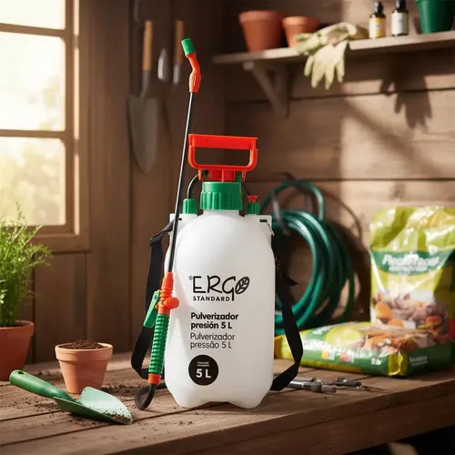 Ergo Pulverizador Manual 5 Litros Blanco