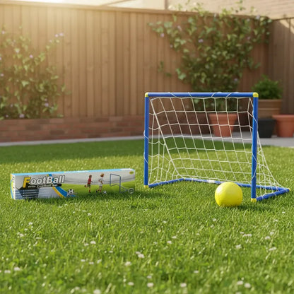 Arco De Fútbol Infantil Con Red Entrenamiento Para Niños Azul