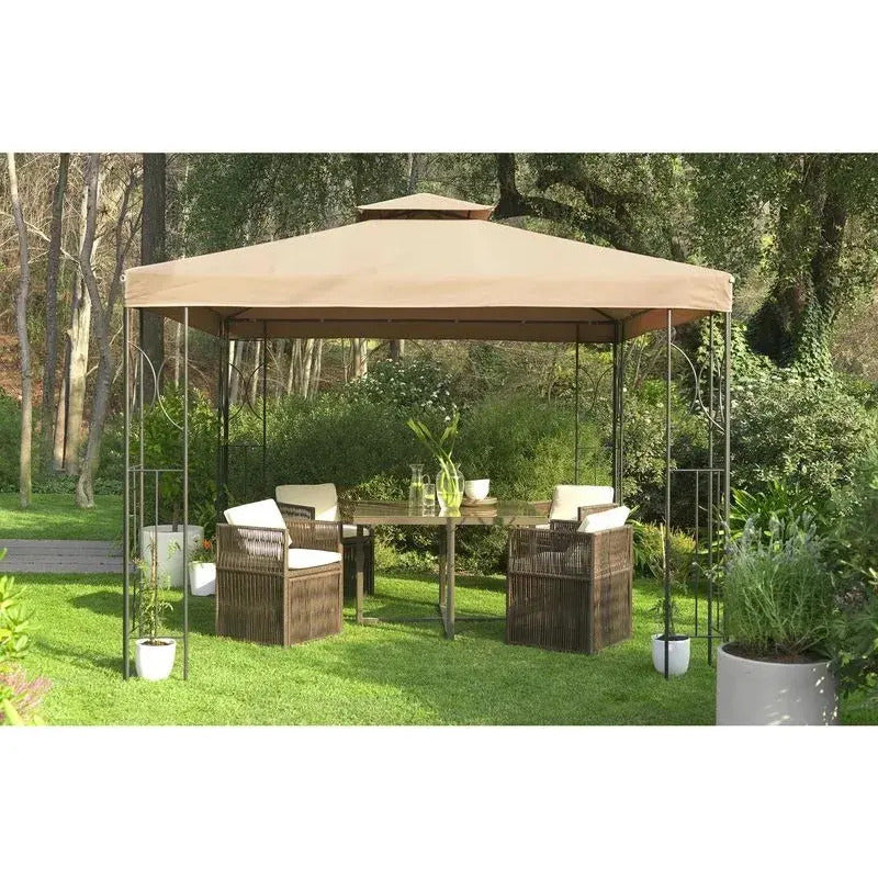 Toldo Pérgola Taupe Poliéster 300x300x275 Cm Taupe