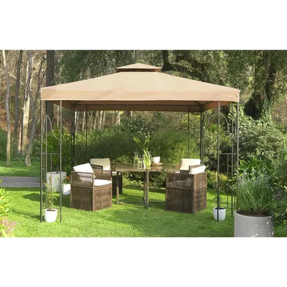 Toldo Pérgola Taupe Poliéster 300x300x275 Cm Taupe