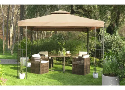 Toldo Pérgola Taupe Poliéster 300x300x275 Cm Taupe