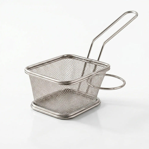 Canasto Canastillo Freidor Papas Fritas 9x10.5 Cesta Metal