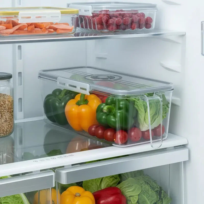 Caja Organizadora Para Refrigerador 9cmx28cmx9.5cm Transparente
