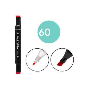 Set 60 Plumones Marcadores Touch Doble Punta Multicolor - imagen 2