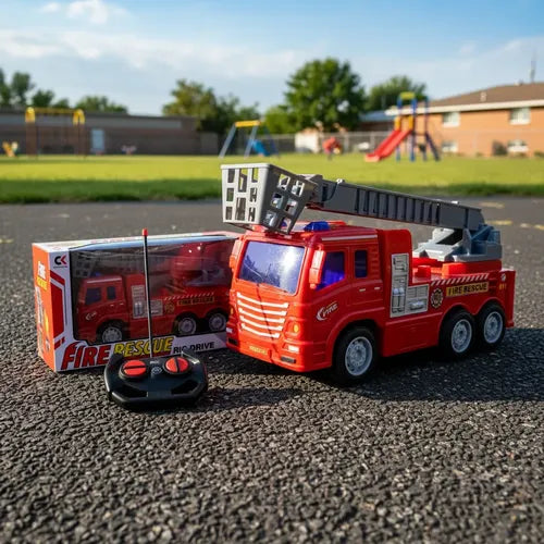 Camion De Bombero Con Luces Y Sonido Bombero Rojo