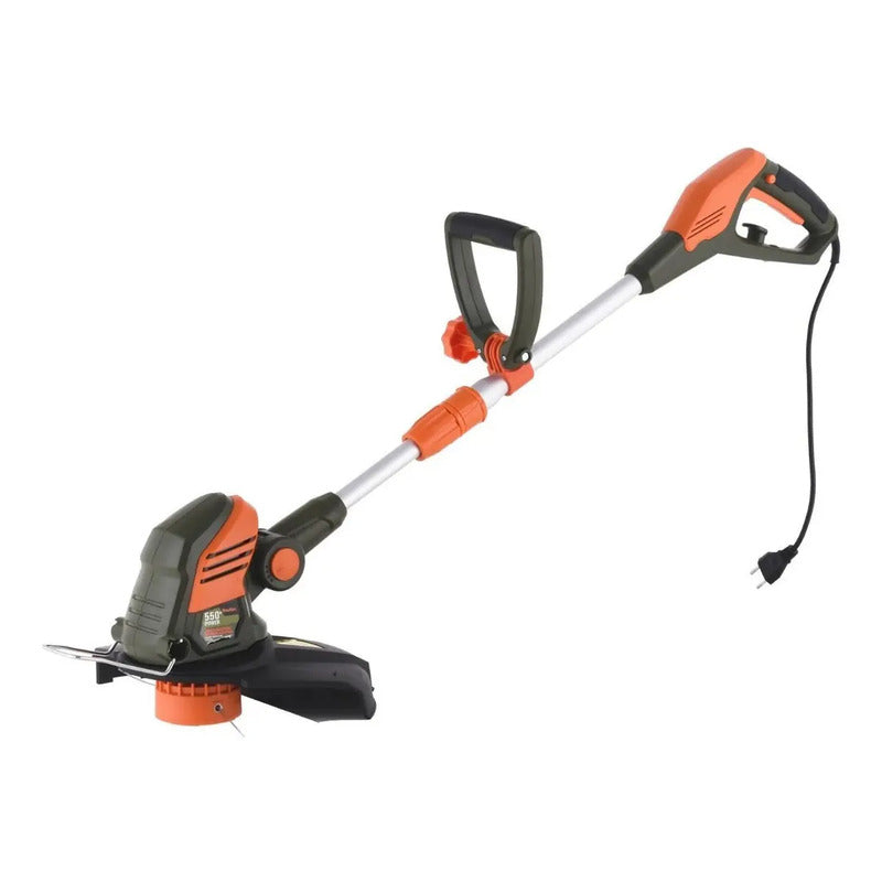 Orilladora Eléctrica Bauker 550w Hilo 32 Cm Eje Curvo Verde