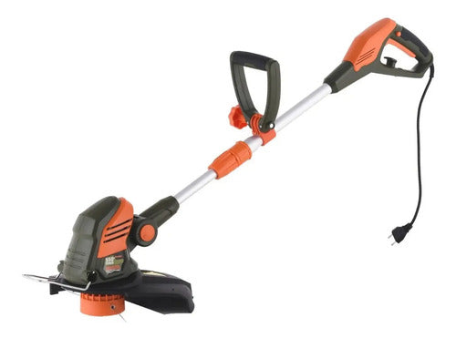 Orilladora Eléctrica Bauker 550w Hilo 32 Cm Eje Curvo Verde