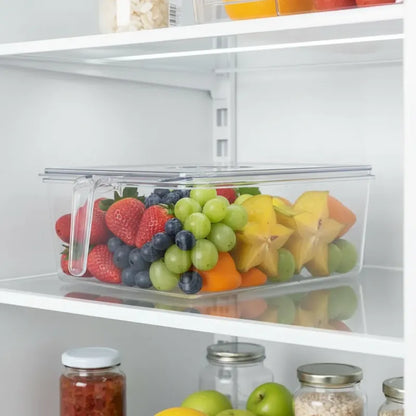 Caja Organizadora Para Refrigerador 9cmx28cmx20.5cm Transparente