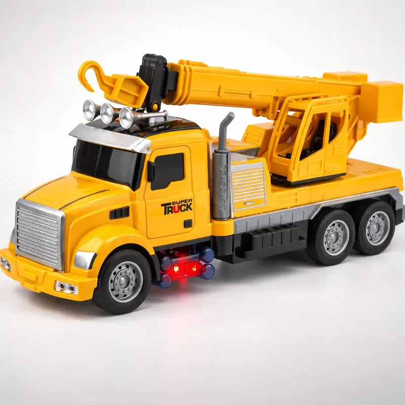 Camion Grua A Control Remoto Con Luces Sitong Amarillo Camión Grúa