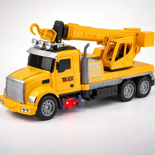 Camion Grua A Control Remoto Con Luces Sitong Amarillo Camión Grúa