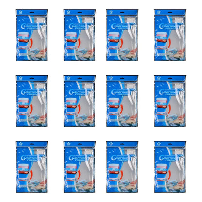 Pack 12 Bolsas 50x60 Al Vacio Comprimir Ropa Ahorra Espacio