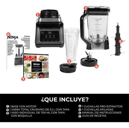 Licuadora Portátil Ninja Professional Plus Bn750 2.1 L Negra Y Plateada Negro/plateado