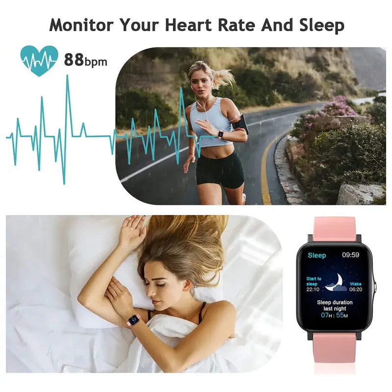 Smartwatch Xercise Ip68 Pantalla 1.7 Bluetooth Compatible Android Ios Gps Rosado