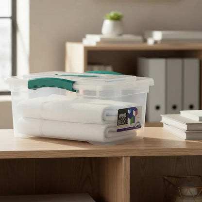 Caja Organizadora De 6 Litros Con Tapa Transparente