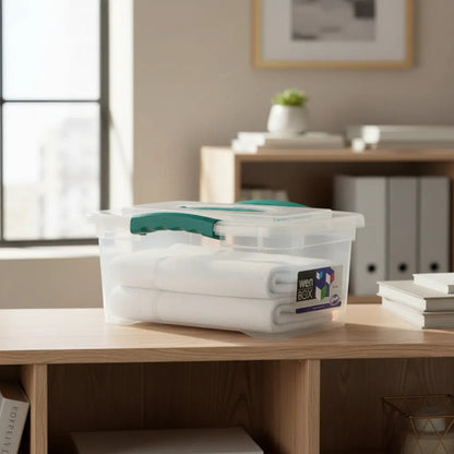 Caja Organizadora De 6 Litros Con Tapa Transparente