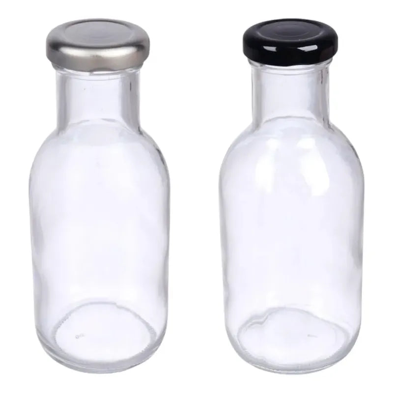 Pack 6 Frascos De Vidrio Para Jugos 350ml Vidrio