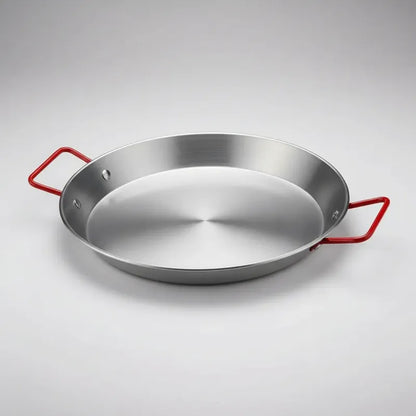 Sartén Antiadherente De 24 Cm Con Mango Rojo Acero Inoxidable