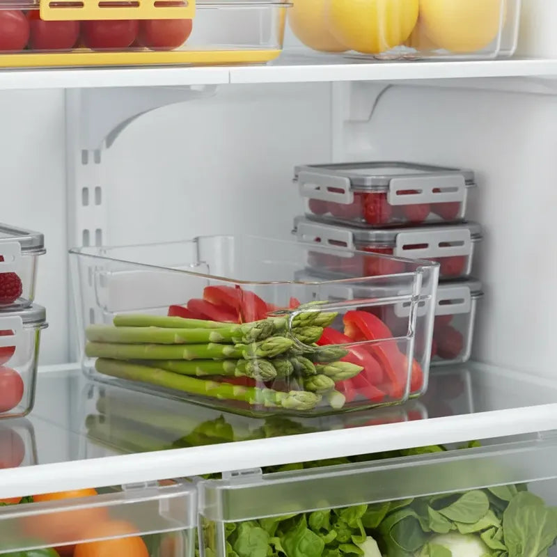Caja Organizadora Para Refrigerador 8cmx31cmx16cm Transparente