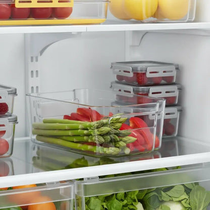 Caja Organizadora Para Refrigerador 8cmx31cmx16cm Transparente
