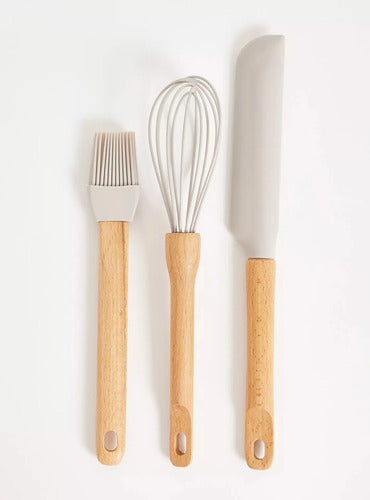 Set 3 Utensilios Repostería Gris