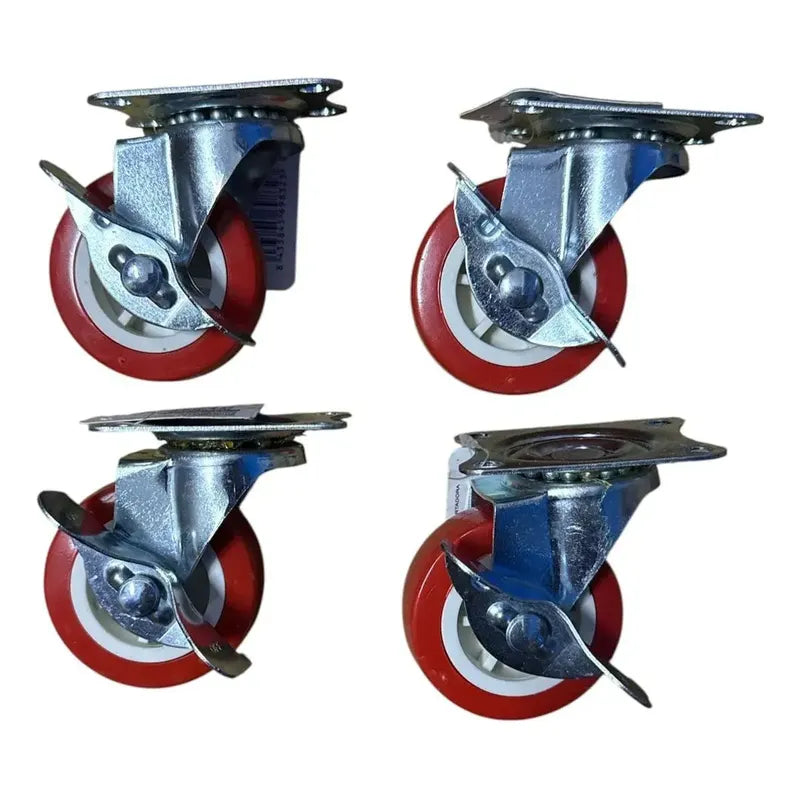 Ruedas Giratorias Multifuncionales Con Frenos Set X4 De 40mm