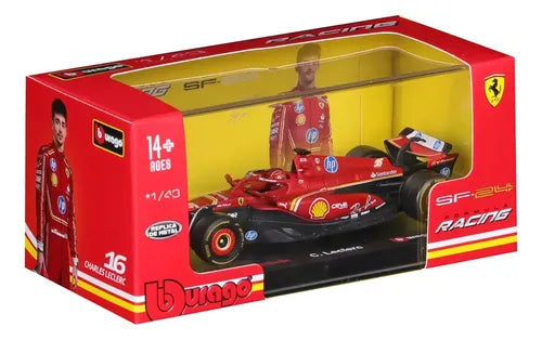 Auto Ferrari Sf 24 Escala 1:43 Rojo