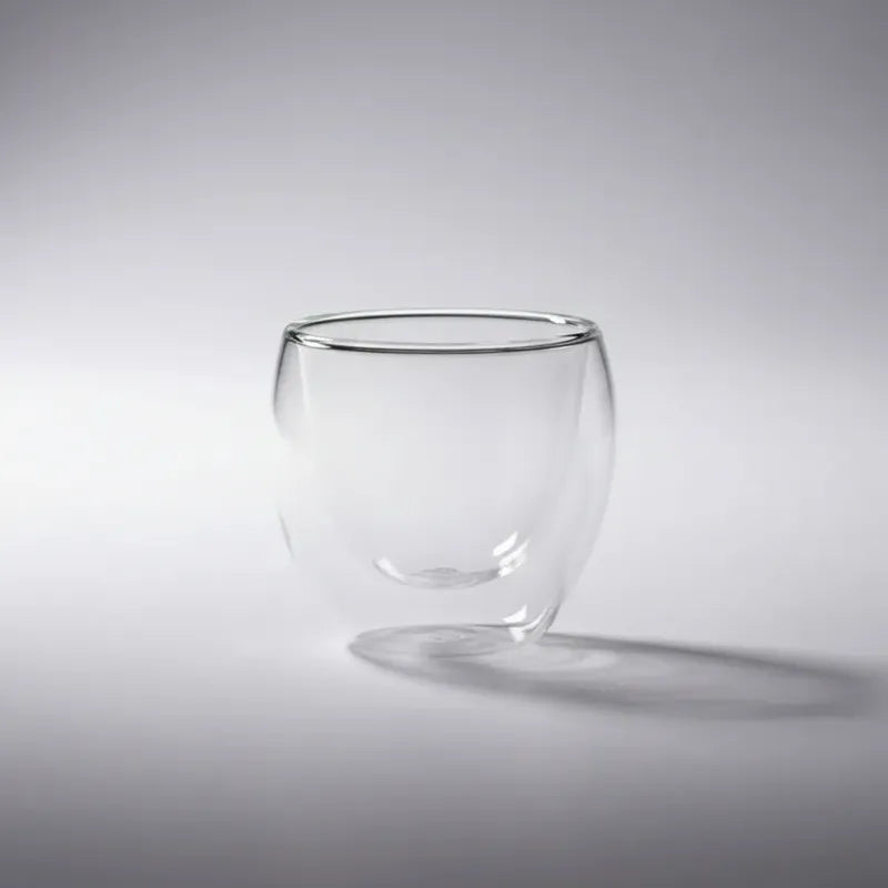 Pack 4 Tazas Doble Pared 80ml Transparente