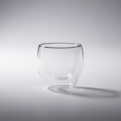 Pack 4 Tazas Doble Pared 80ml Transparente