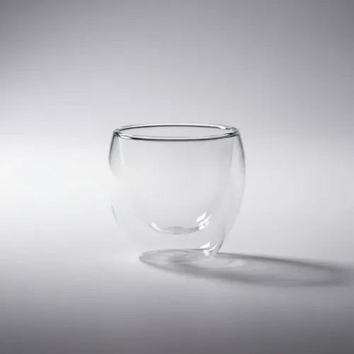 Pack 4 Tazas Doble Pared 80ml Transparente