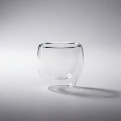 Pack 4 Tazas Doble Pared 80ml Transparente