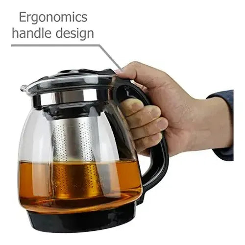 Tetera Vidrio 1200 Ml Infusor Té Café Infusiones Vidrio