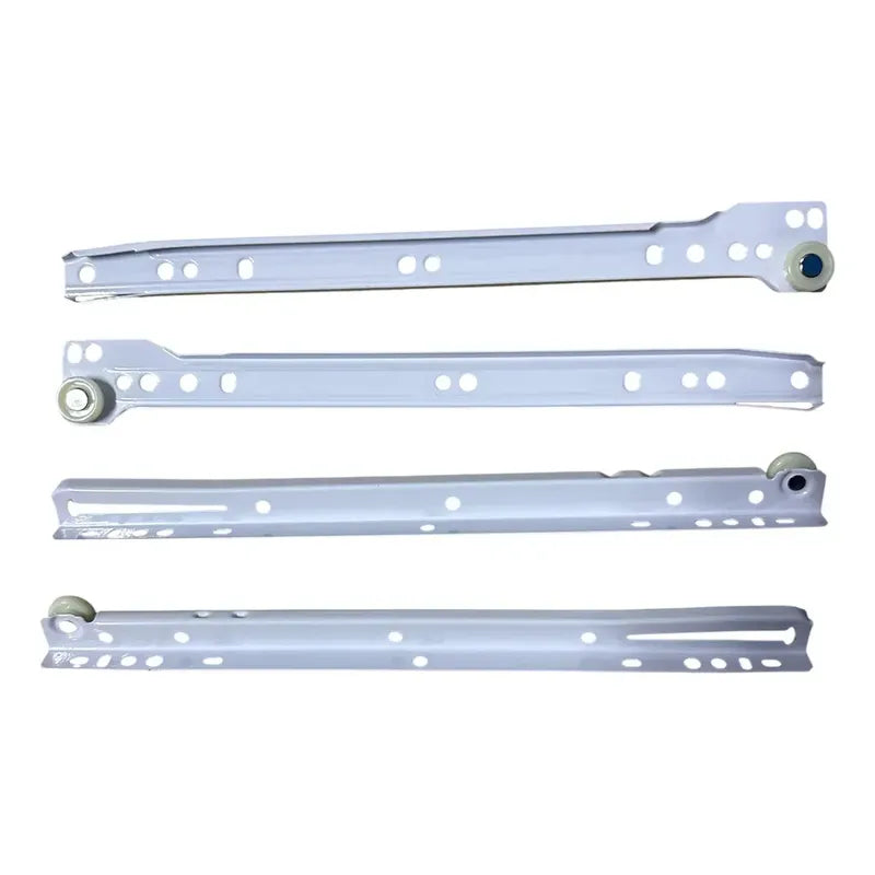 Pack 2 Corredera O Riel Blanco Para Cajón 30 Cm Blanco