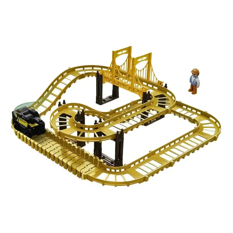 Pista Engineering Track 47pzas Con Puente + Carro De Constru