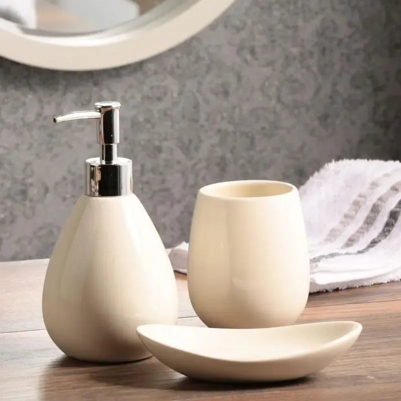 Kit De Accesorios Para Baño 3 Piezas Plateado