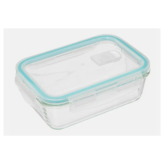 Set 2 Tupper Hermético Vidrio 1520ml Transparente