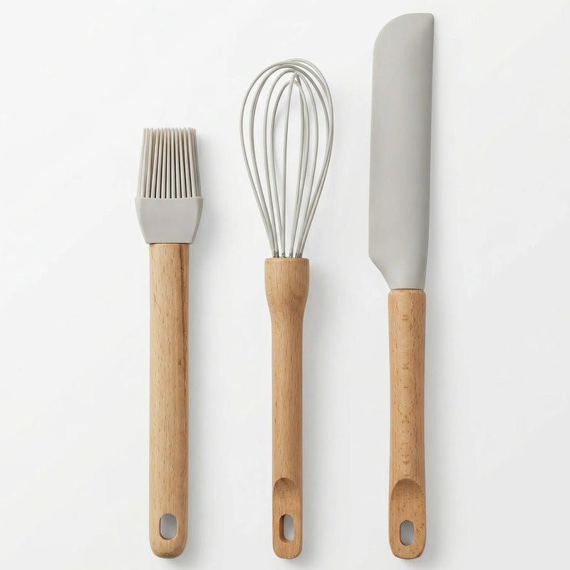 Set 3 Utensilios Repostería Gris