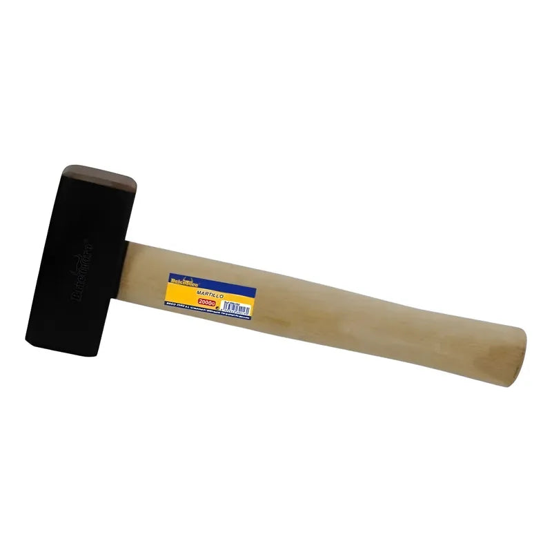Combo Martillo De 2000 G Mango De Madera