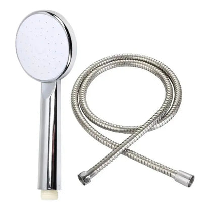 Kit De Ducha Teléfono+ Flexible De 1,5mts + Soporte Plateado