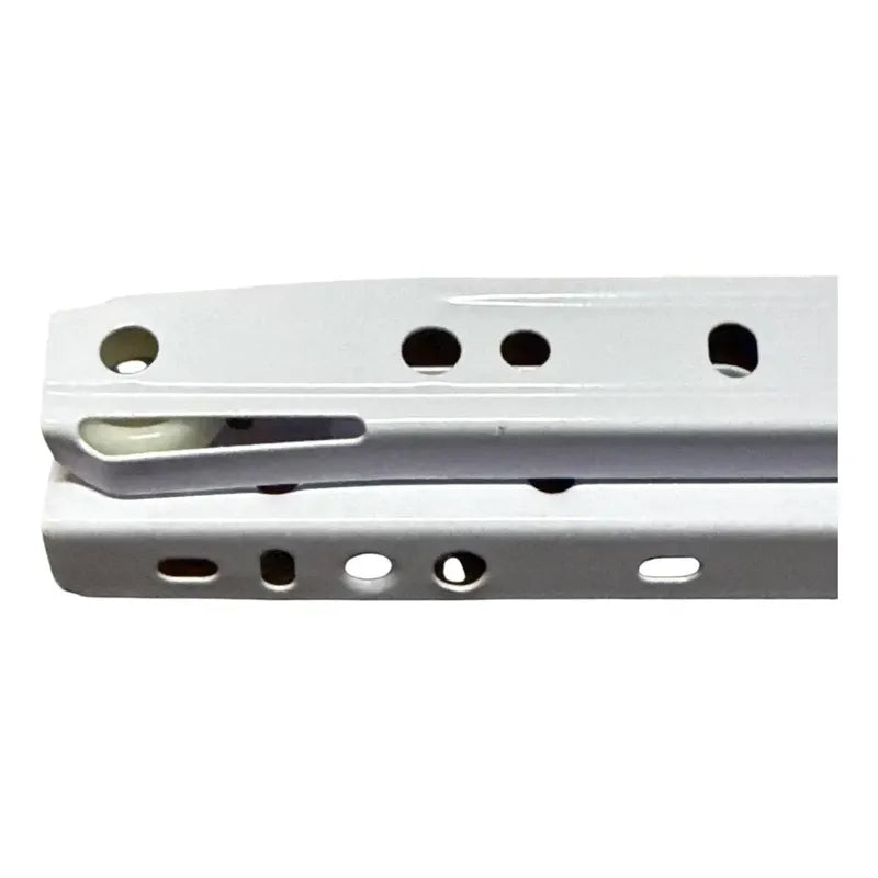 Pack 2 Corredera O Riel Blanco Para Cajón 30 Cm Blanco