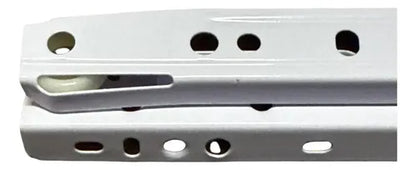 Pack 2 Corredera O Riel Blanco Para Cajón 30 Cm Blanco